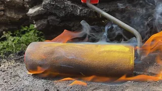 How a Wallpaper Roller Burns Close-up