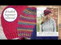 Basic Slouchy Beanie Crochet Tutorial Easy Beginner Hat Pattern All Double Crochet