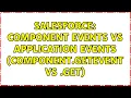 Salesforce Component events vs Application events component getEvent vs A get 3 Solutions