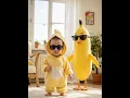 Chicken banana cute #chicken #banana  #baobaodance #babydance #kidsdance #baile #nhaylangla