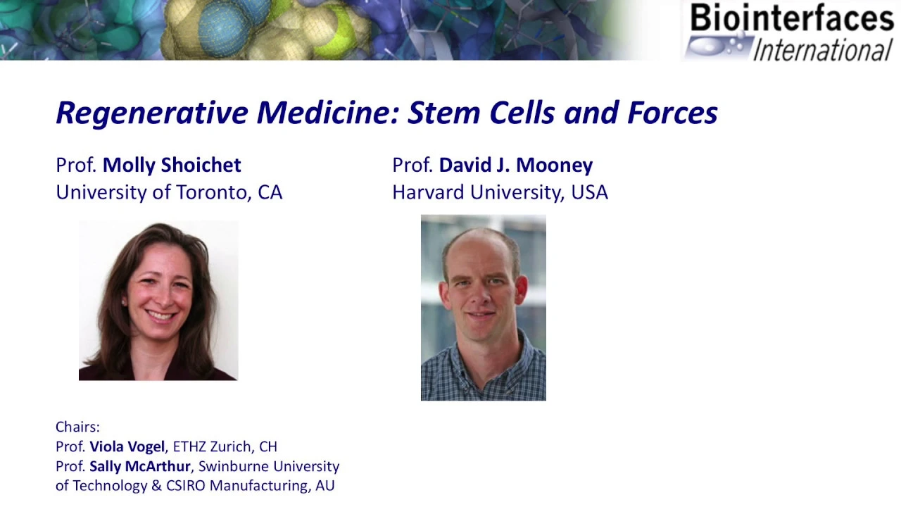 Biointerfaces International 2018 Conference & Seminar, Shoichet/Mooney