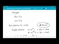 Linear systems in the plane Part 3 Complex eigenvalues