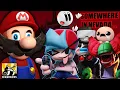IF MARIO WAS IN FRIDAY NIGHT FUNKIN' 3?! (If Mario was in....Newgrounds by SMG4) Luigikid Reaction