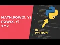 Calculating the power of a number - 1 Minute Python Tutorial
