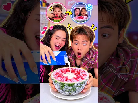 Prank turned into the ultimate watermelon ice cream! 🧊 🍉 🤣 #taihoa #viral  #shorts
