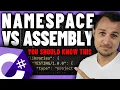 Namespace and Assembly in C - Where is the difference