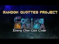 Random Quotes project in JavaScript JavaScript Coding Maxima