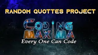 Random Quotes project in JavaScript JavaScript Coding Maxima
