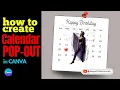 Birt ay Calendar Pop Out Canva Tutorial Step by Step for the Canva Beginner