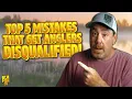 Top FIVE MISTAKES Pro Anglers Make That Get Them Disqualified