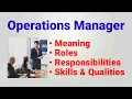 Operations manager job description operations manager roles responsibilities job qualities skills