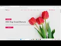 Complete Responsive flower shop website template using html css and js