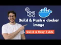 How to build and push a docker image using github actions Github Actions CI CD Tutorial