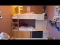 Hacking a Ikea Kura bed into a two story bed with extra features