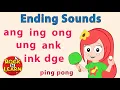 Ending Sounds Learn to Read Words With ANG ING ONG UNG ANK INK DGE Phonics Lessons