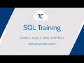 Tansy SQL Course NUll vs NOT NULL Chapter 5 Lesson 6