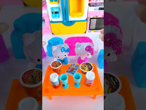 Satisfying with Unboxing & Review Miniature Hello Kitty Tea Set | ASMR Video no music #asmrtoys