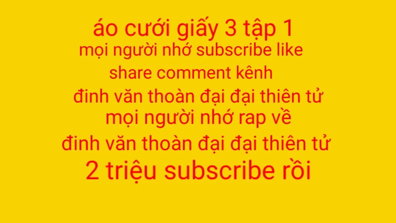 đinh văn thoàn đại đại thiên tử chơi game áo cưới giấy 3 tập 1
