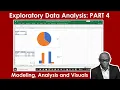 Exploratory Data Analysis Part 4 Modeling Analysis and visuals with Excel