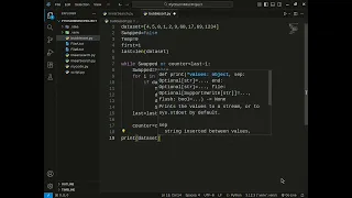 Bubble sort using while loop