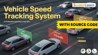 Vehicle Speed Detection System using Python Computer Vision Project Deep Learning Source Code