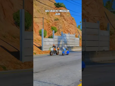 BOCIL ALDO TANTANG GENG MOTOR BALAPAN DI GTA 5 #shorts #short #gta5