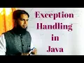Exception handling in java