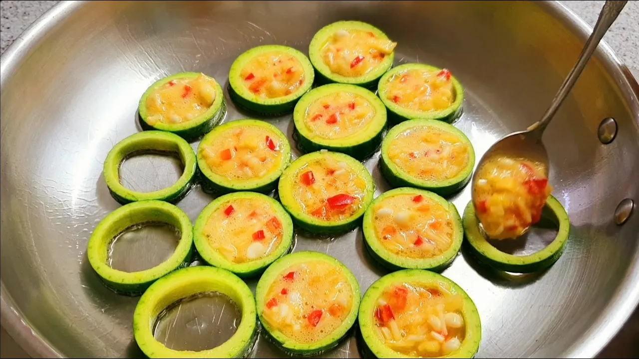 팽이버섯 호박전