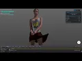 WebGPU Compute Shader Cloth Simulation - Skirt online demo