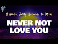 Download Lagu Belinda, Thirty Seconds to Mars - NEVER NOT LOVE YOU (Letra Oficial / Official Lyrics)