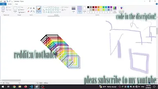 Automate Drawing on MS Paint with Python pythonautogui code in discription