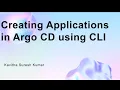 Creating Applications in Argo CD using CLI