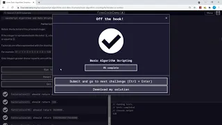 Basic Algorithm Scripting Factorialize a Number freeCodeCamp