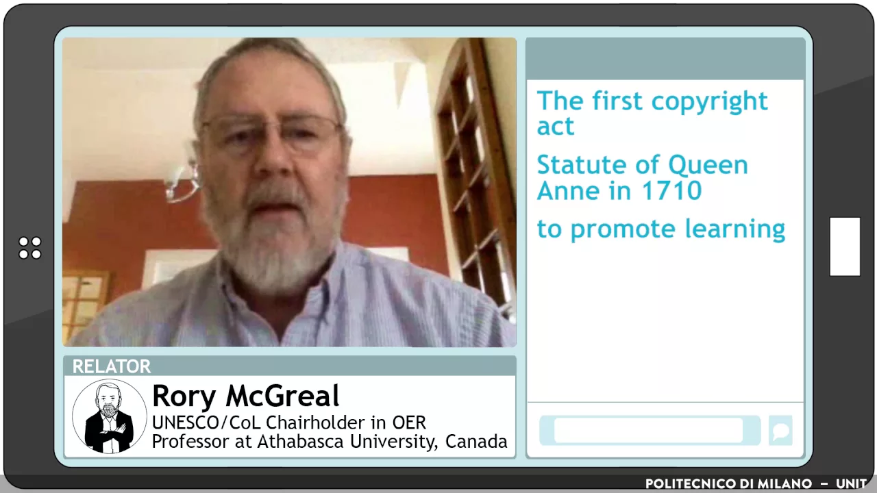 The history of Copyright (Rory McGreal)