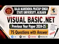 Visual basic NET previous year paper questions