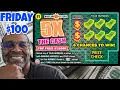 I played 100 in a row 5X the cash md lottery scratch off tickets