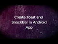 Create Toast and Snackbar for Android Application in Android Studio Using Java