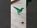JURASSIC PARK DINOSAUR ORIGAMI TUTORIAL HOW TO MAKE PAPER DINOSAUR CRAFT JURASSIC WORLD ARTWORK