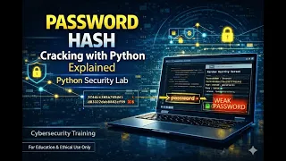 Cracking Password Hash with Python Cybersecurity Training Lab