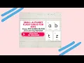 abc Lowercase Small Alphabet flashcards for kids pdf printable
