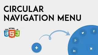 Circular Navigation Menu HTML CSS JS NoorHUB