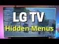 LG TV Secret Hidden Menus - Codes Tips Tricks Features