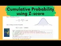 Cumulative Probability using Z-score Implementation with Python