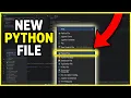 How To MAKE A New Python File In PyCharm EASY 2026