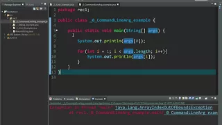 Adding command line arguments in eclipse