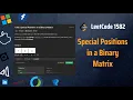 Special Positions in a Binary Matrix - Check Row And Column