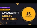 Exploring Basic JavaScript Array Methods Full Stack Web Development Web Development Tutorial