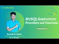 Differences between Procedures and Functions in MySQL Procedure Function