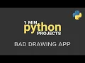 create a bad drawing app using Python PyGame - One Minute Python Projects