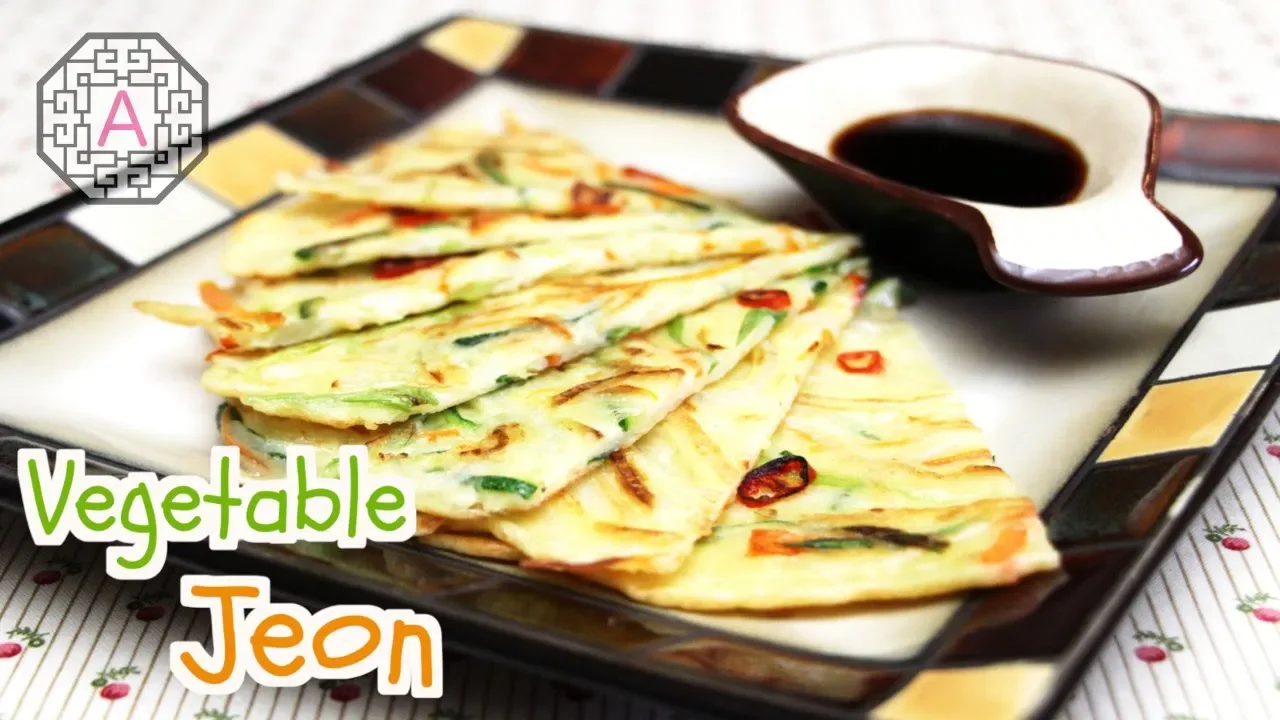 Korean Vegetable Pancakes (, YaChaeJeon)   Aeri